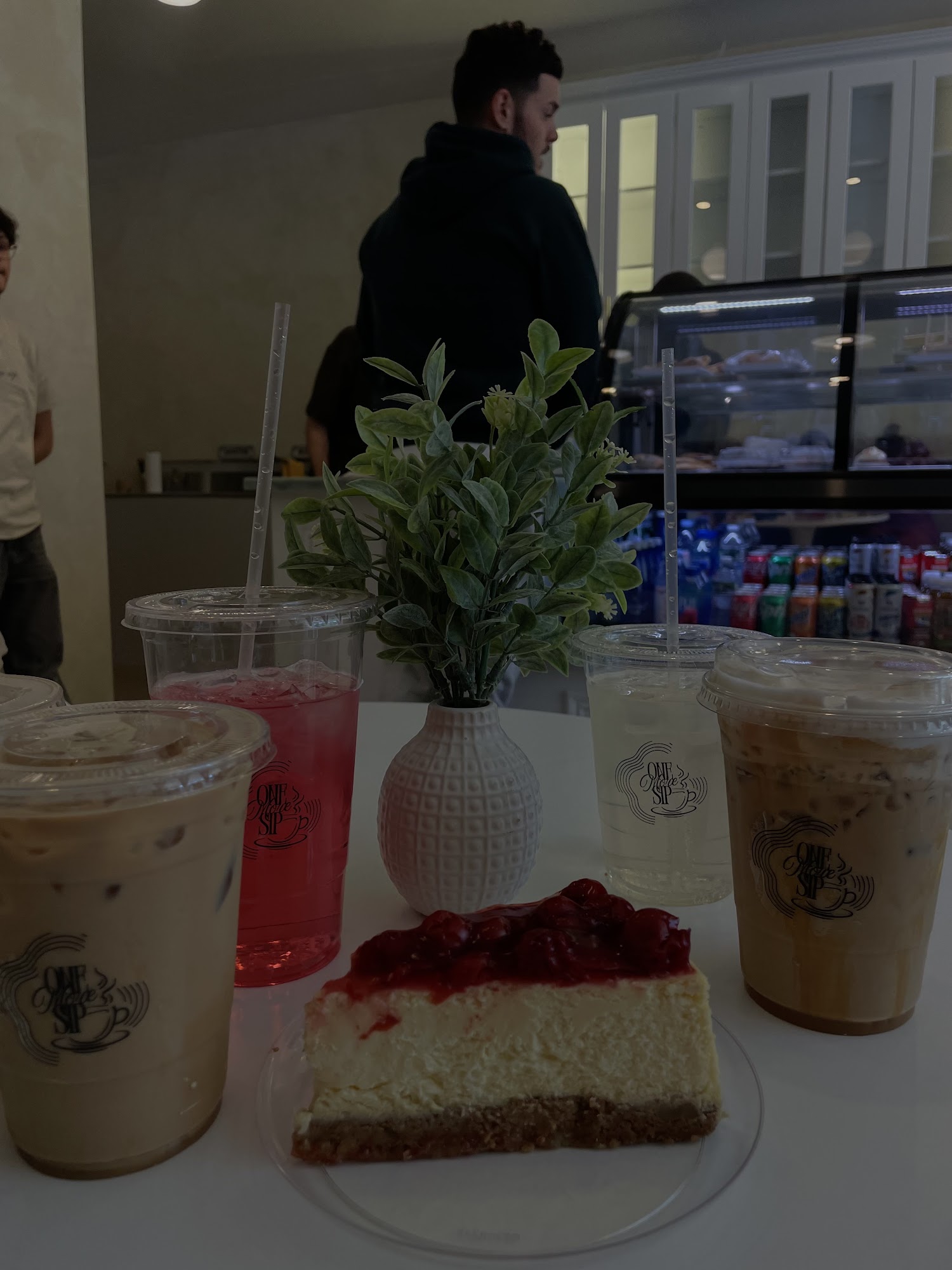 Fresh coffee at One More Sip Cafe